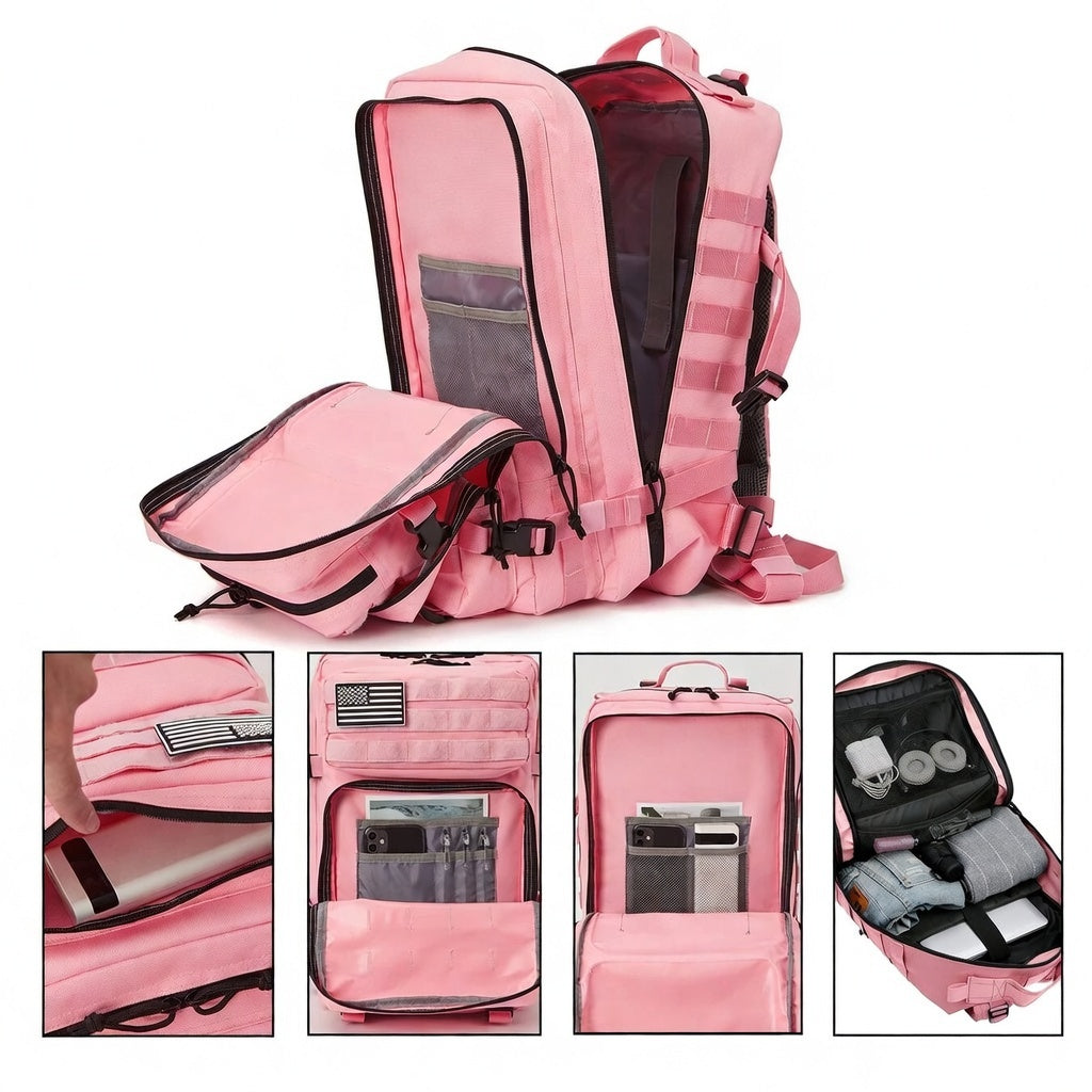Mochila Tática Recon 50 Litros - Rosa