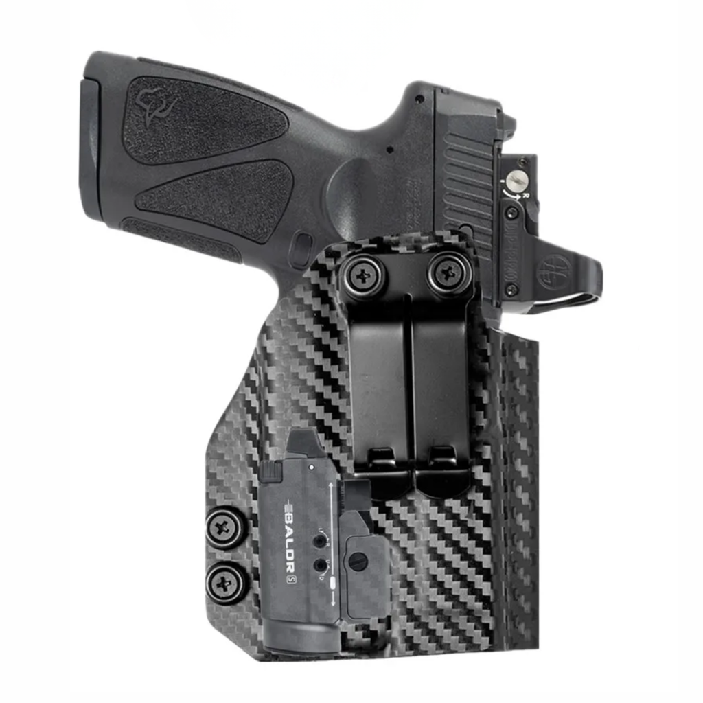 Coldre Velado em Carbono para Taurus G3 TORO com Red Dot e Lanterna