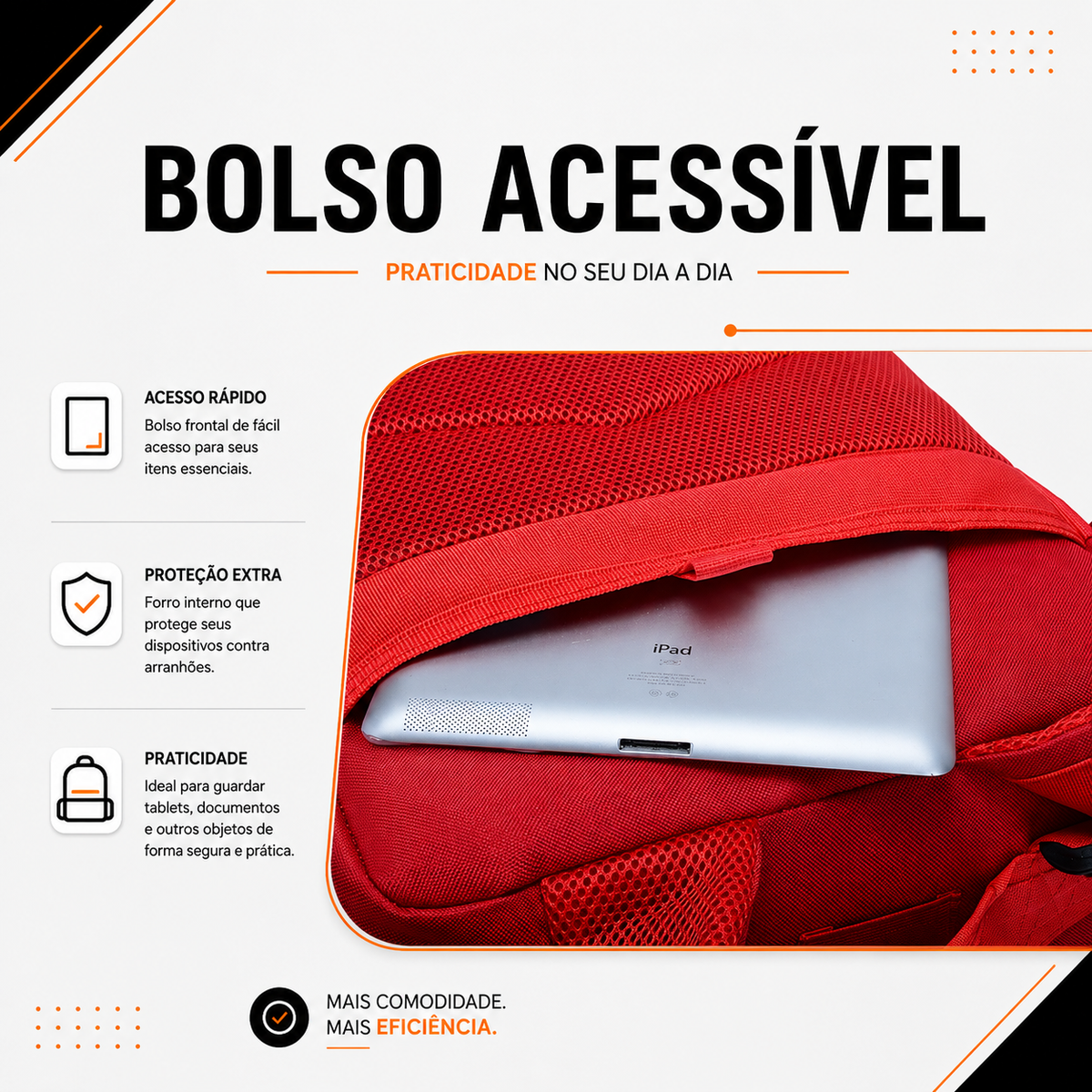 Mochila Tática Recon 50 Litros - Vermelha