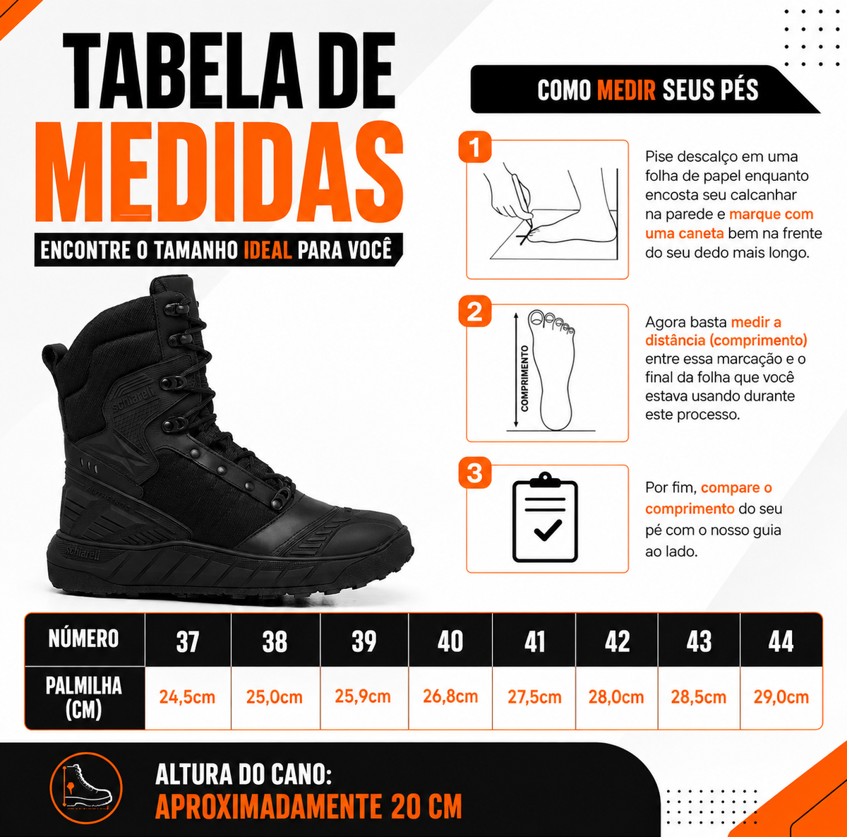 Coturno Tático Sentinela