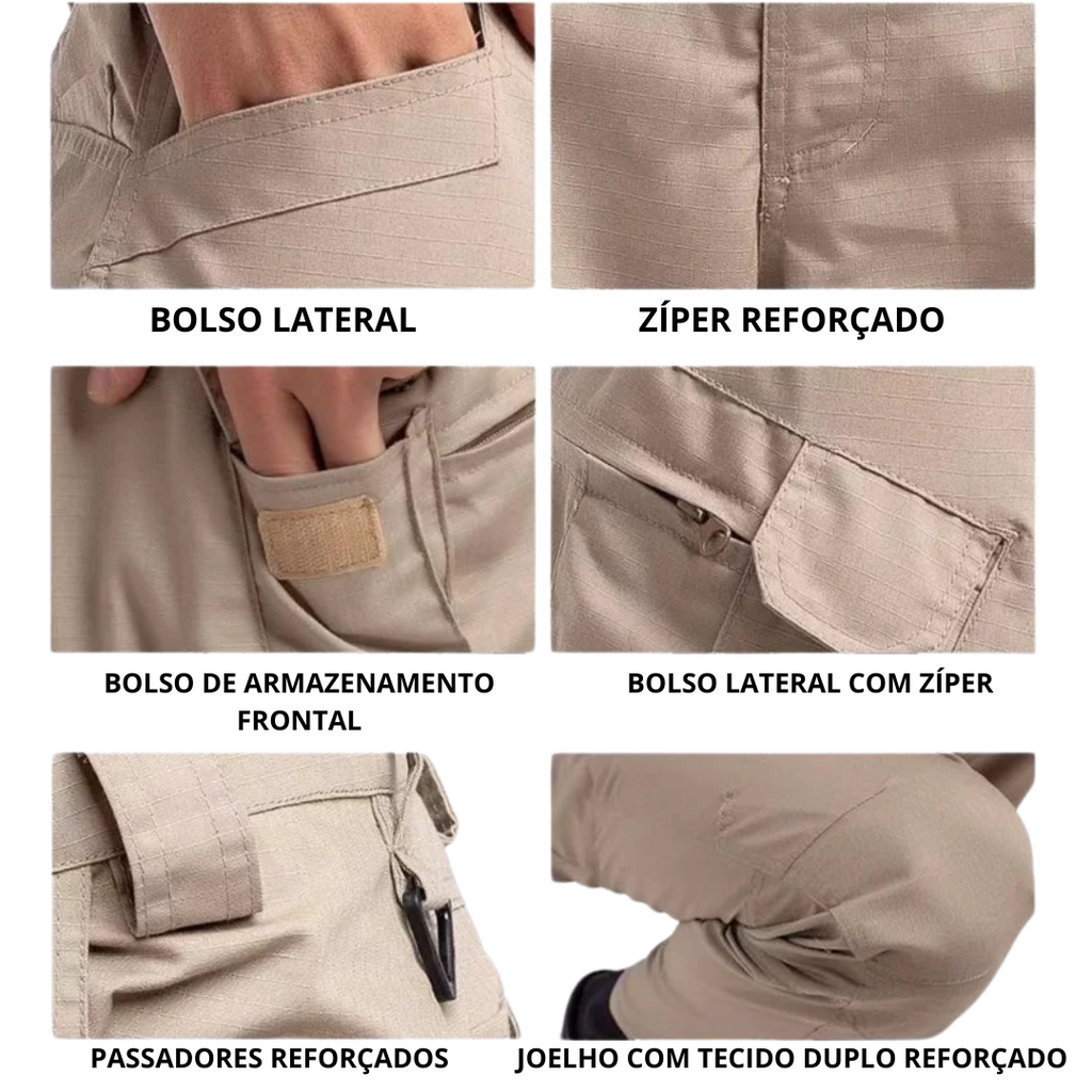 Calça Tática Missão - Cáqui