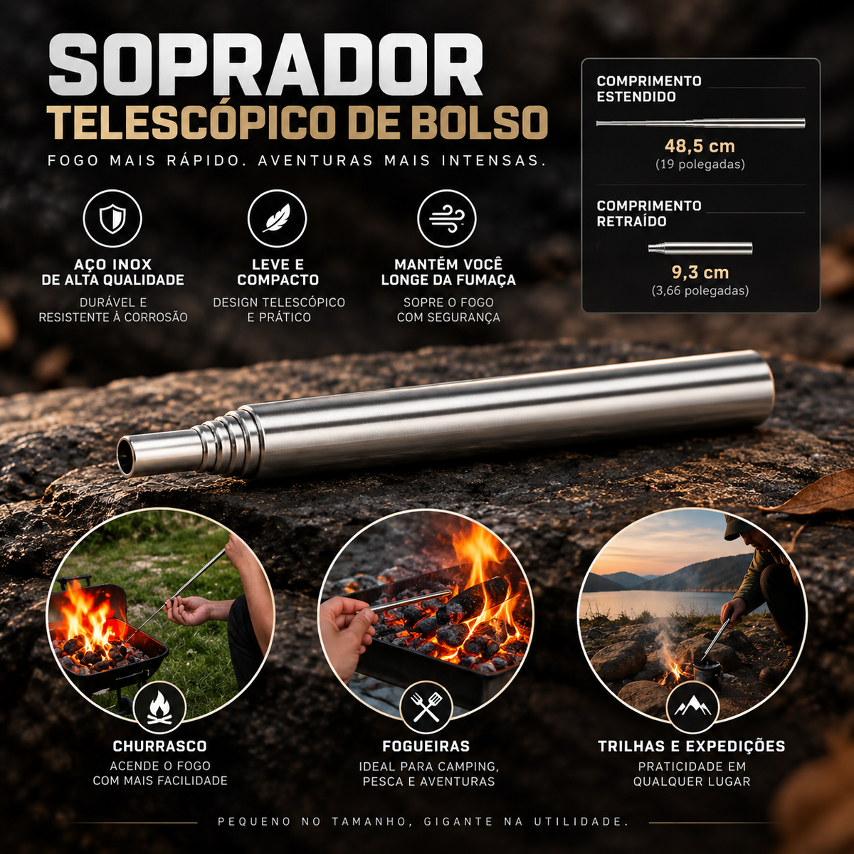 Kit de Sobrevivência Multiuso 12 em 1