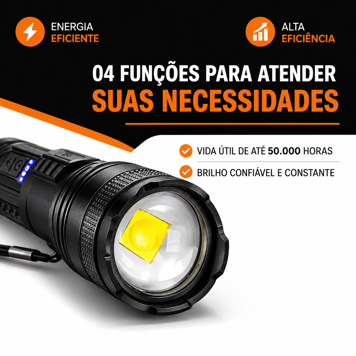 Lanterna Tática Profissional Farol