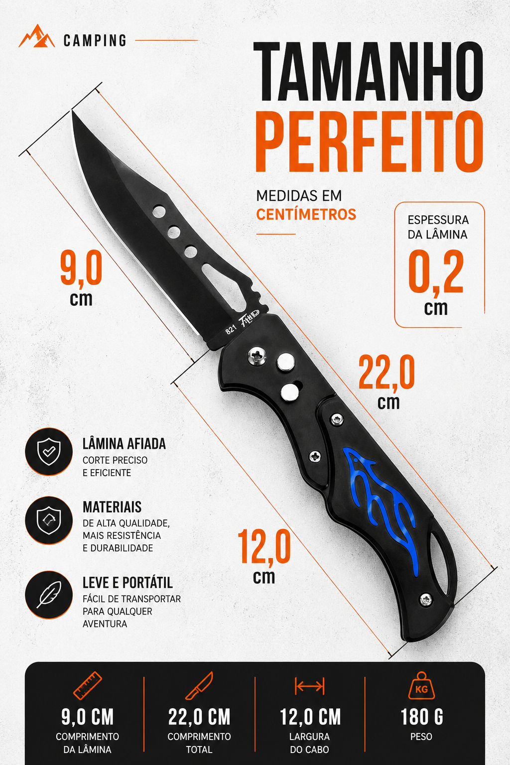Canivete Tático Cruzeiro