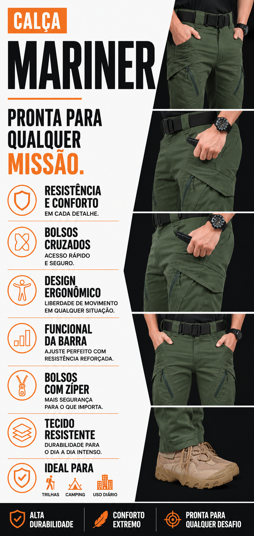 Calça Tática Patrulha - Verde - foto 18