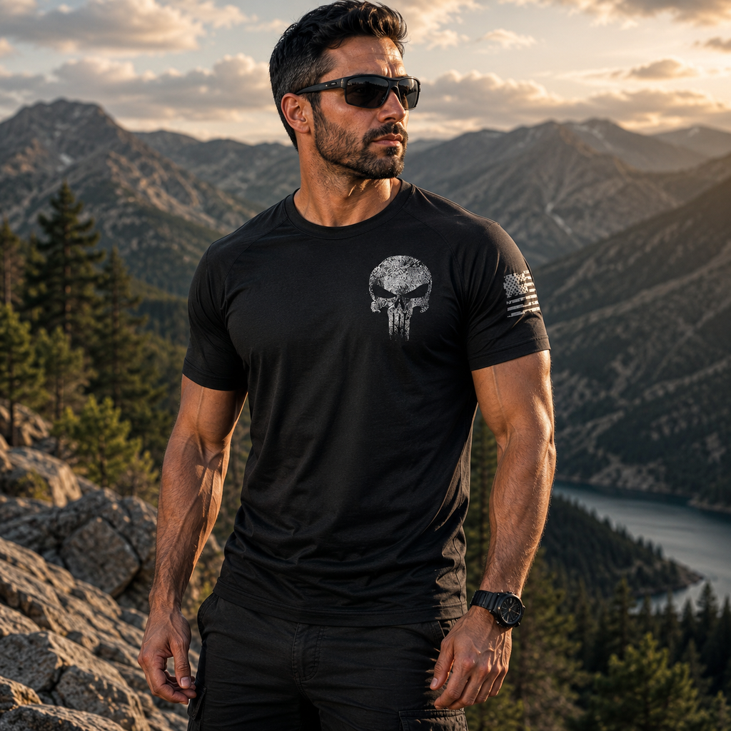 Camiseta Dry Fit Caveira Vingador