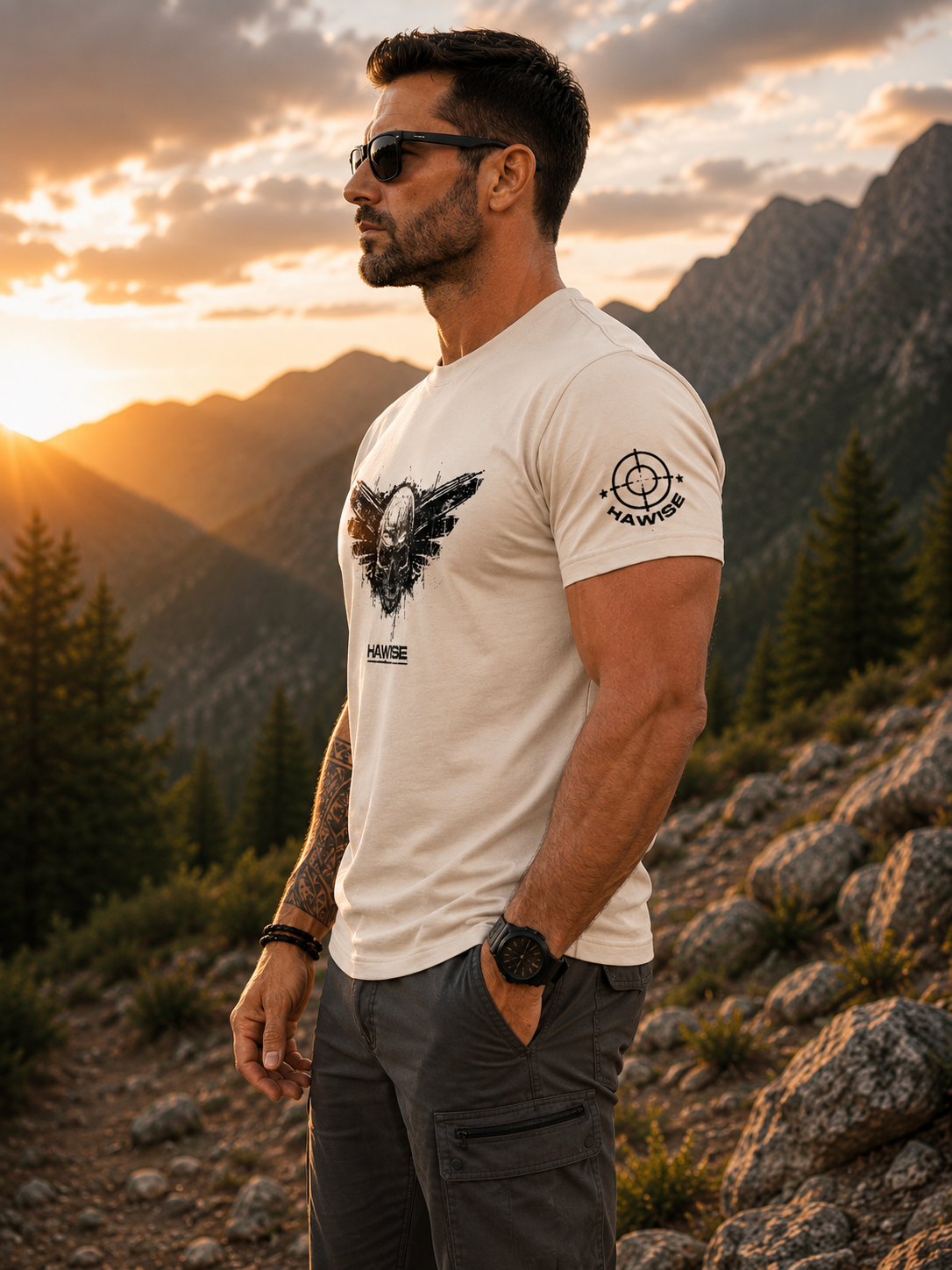 Camiseta Premium Caveira Negra