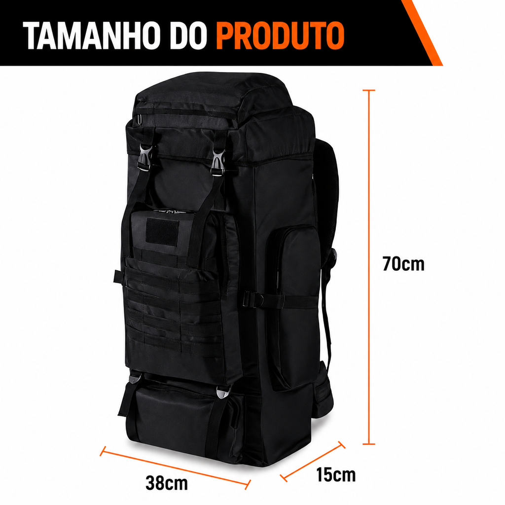 Mochila Expedição 70L - Camuflada
