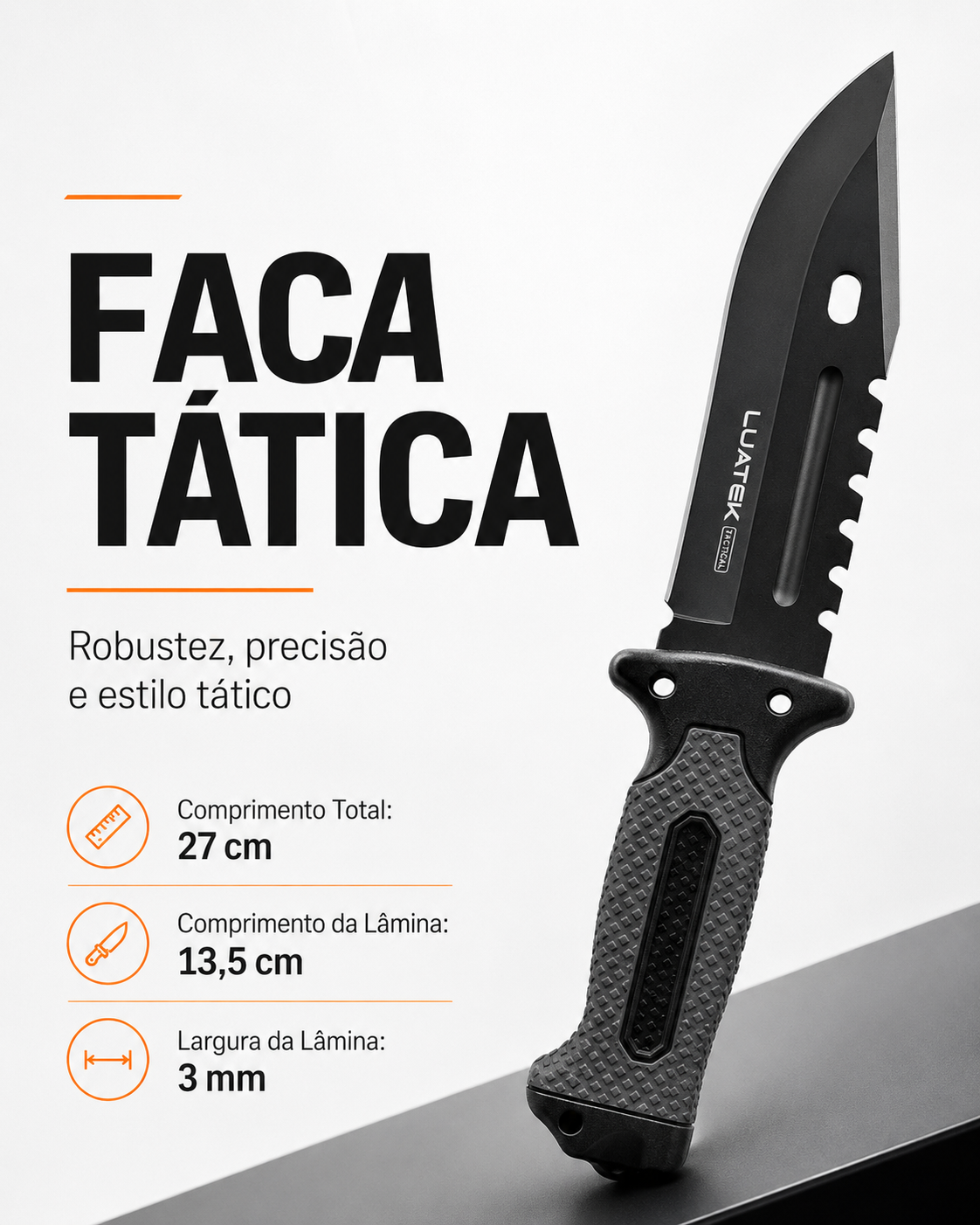 Kit de Sobrevivência Mateiro com Faca e Acessórios