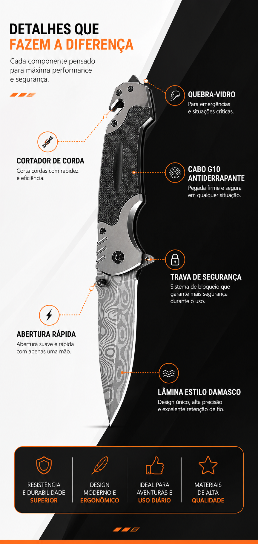 Canivete Tático Colosso
