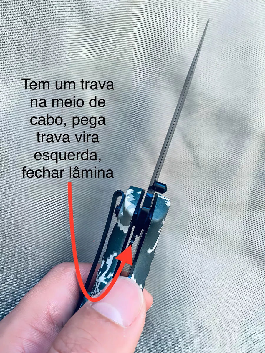 Canivete Tático Mateiro com Pederneira