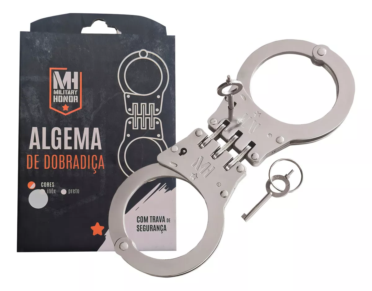 Algema Profissional de Dobradiça em Aço Niquelado