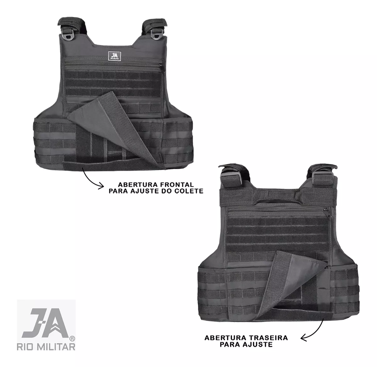 Capa de Colete Modular Batalhão - Preto