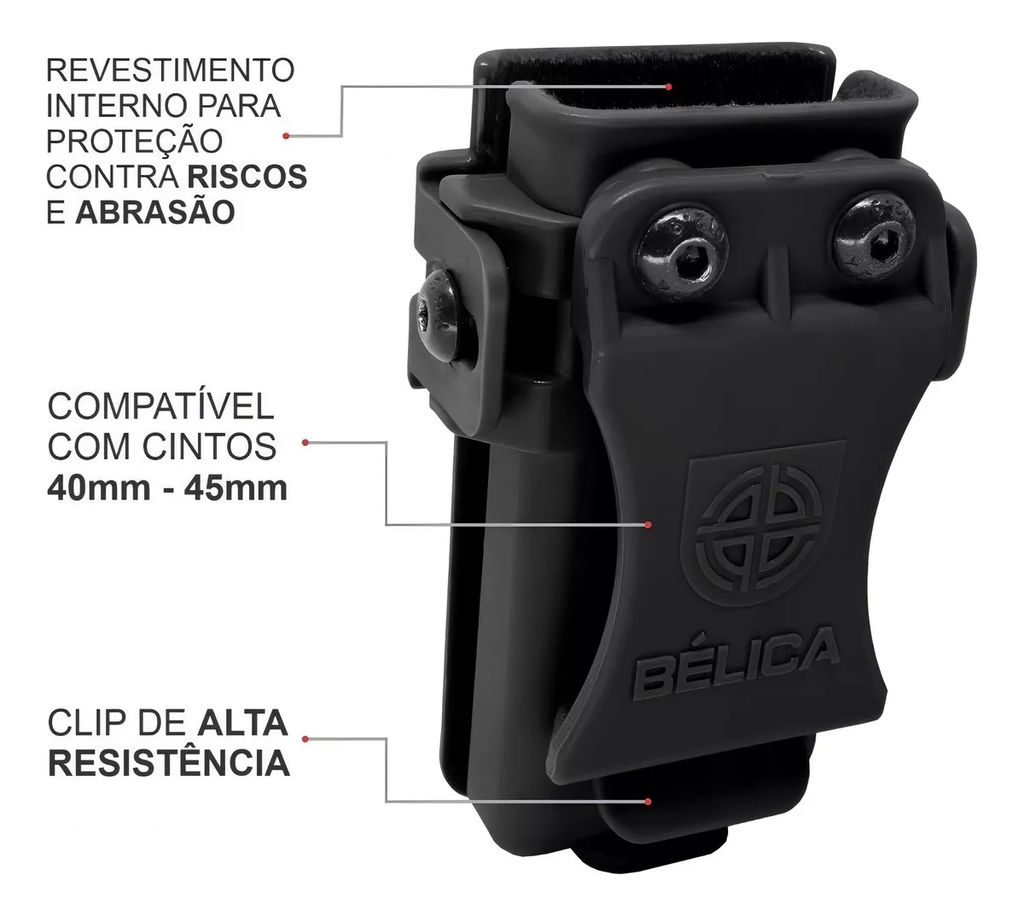 Porta Carregador Velado Universal de Cintura