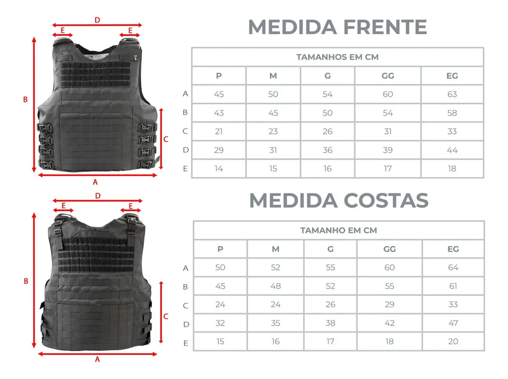 Capa de Colete Modular Slim Leve - Cinza