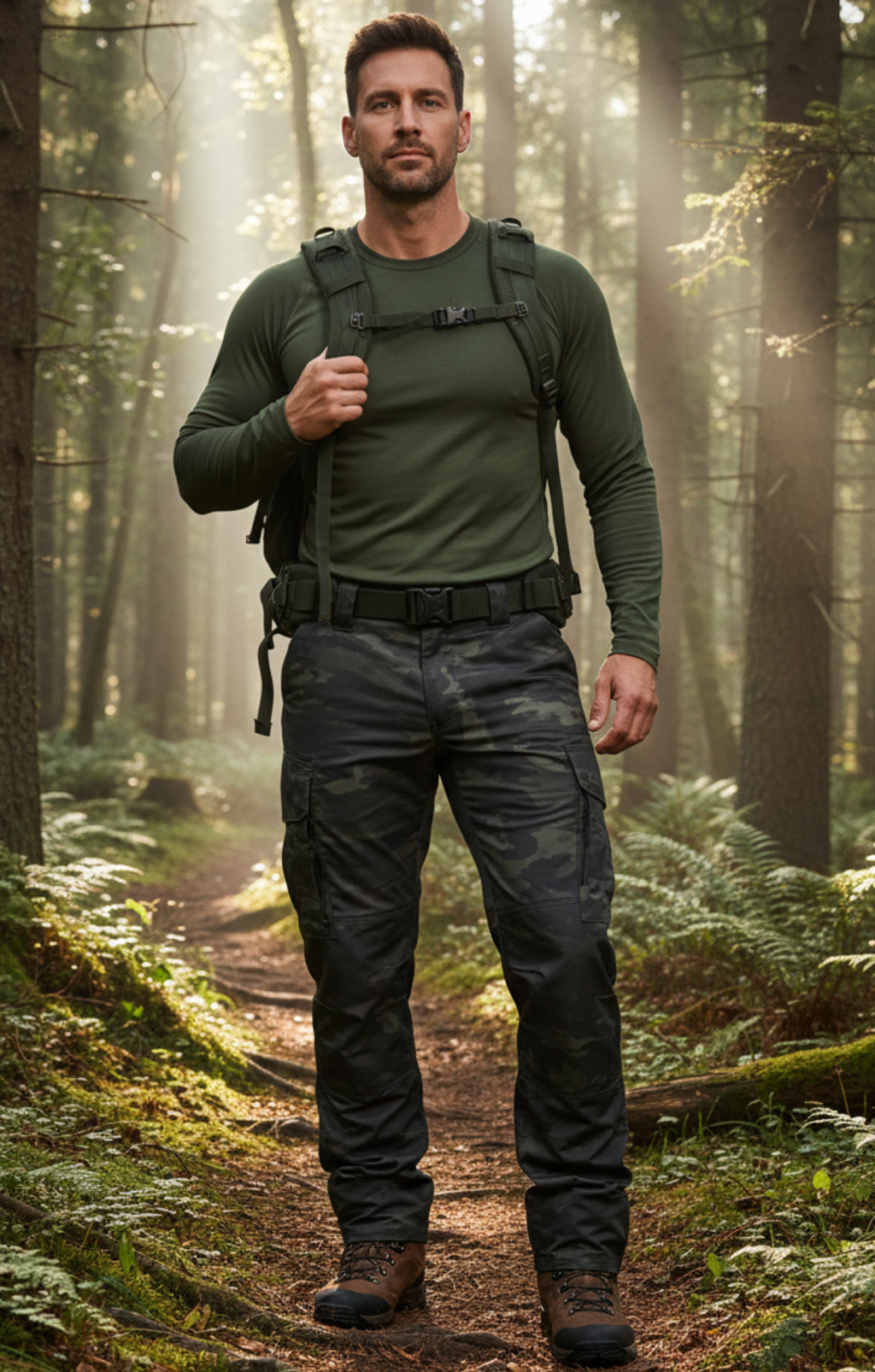 Calça Tática Camuflada Multicam Black