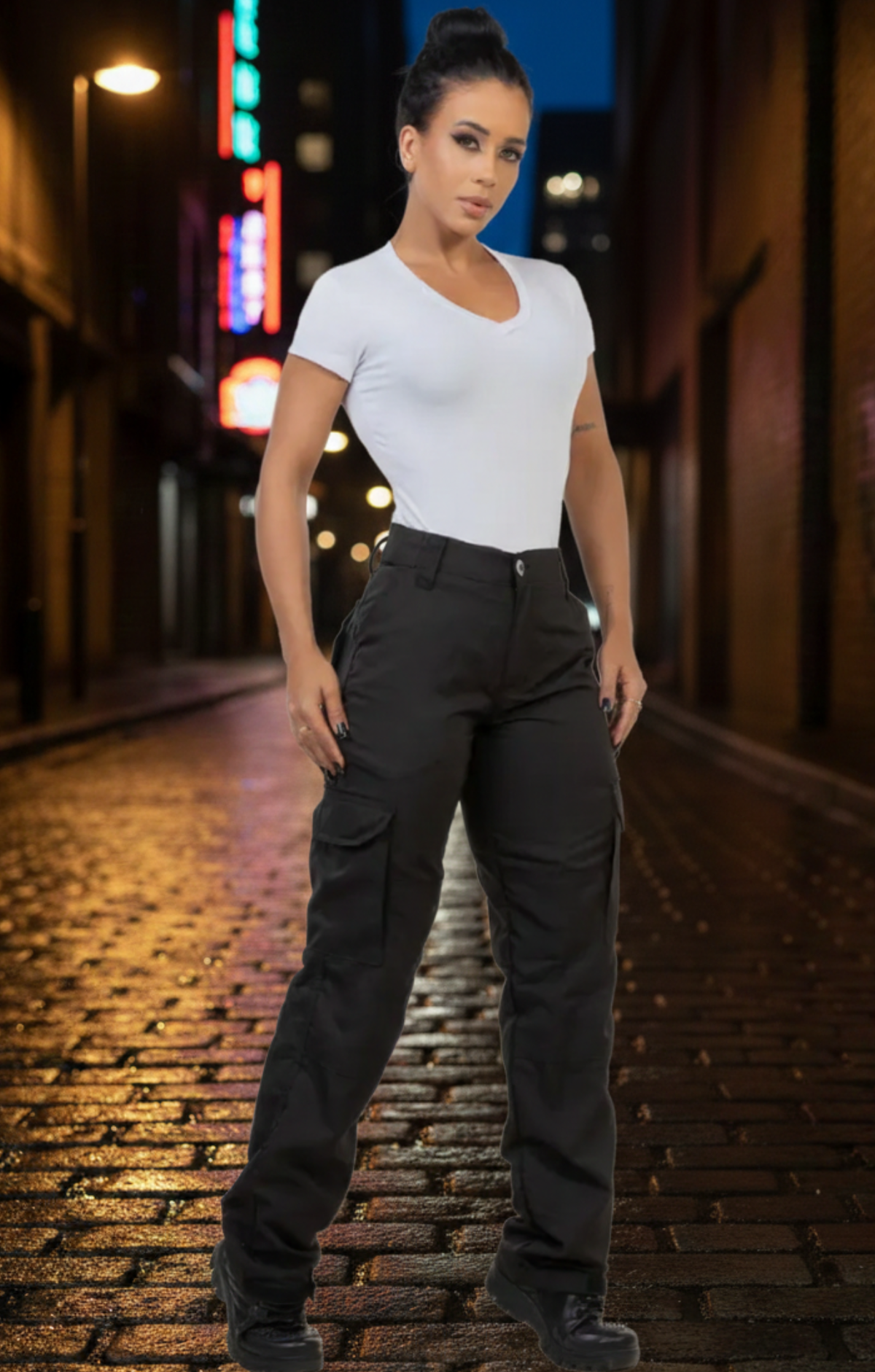 Calça Tática Feminina Força - Preta