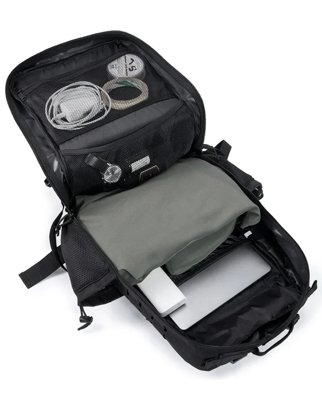 Mochila Andarilho 50 Litros - Preto e Vermelho