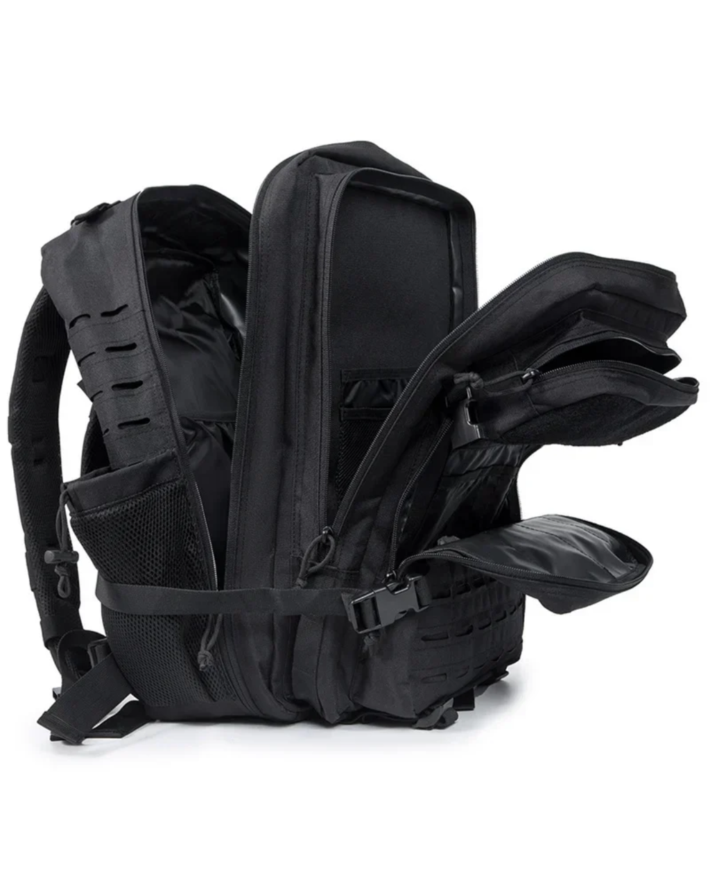 Mochila Andarilho 50 Litros - Preto e Vermelho