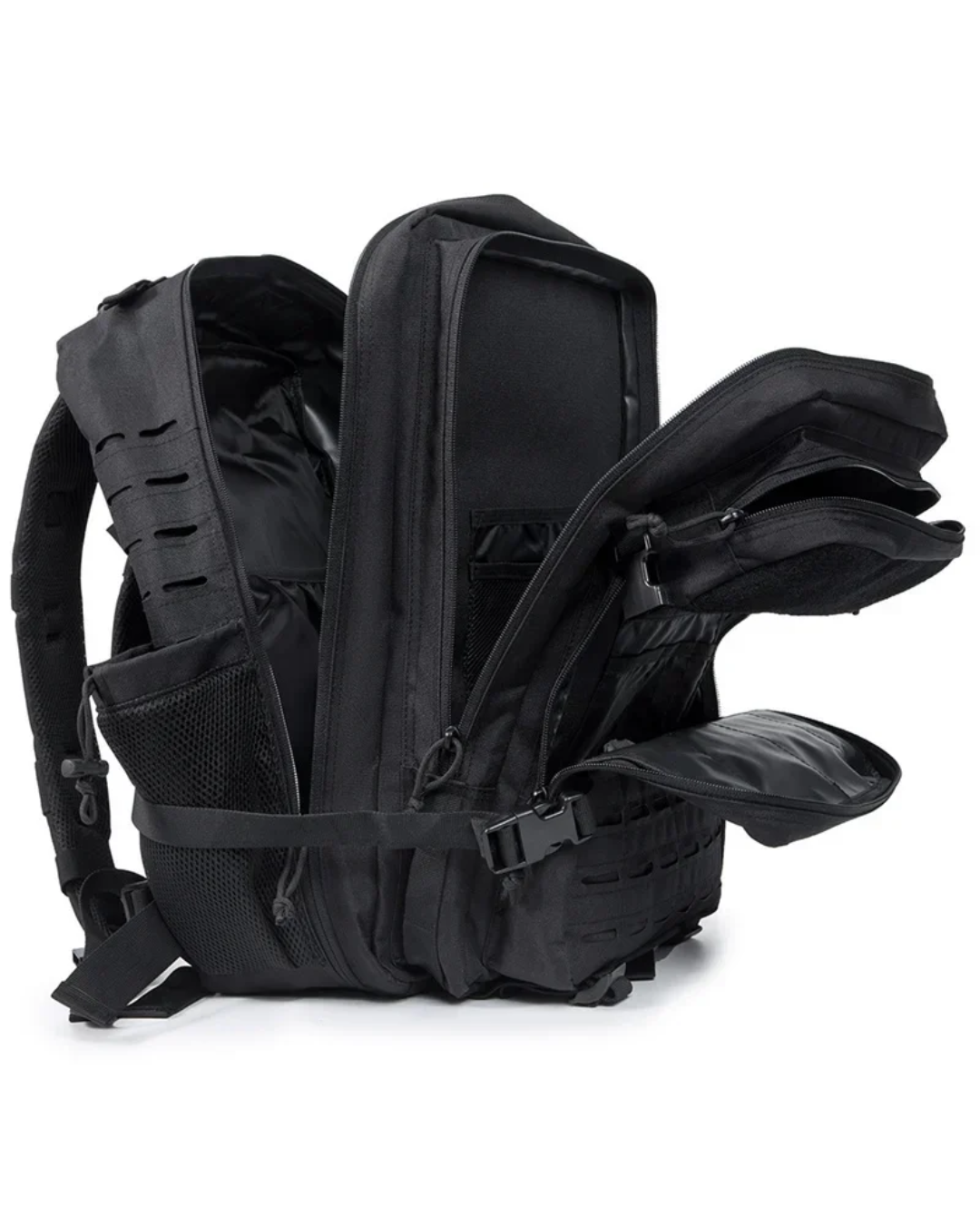 Mochila Andarilho 50 Litros - Preto e Vermelho