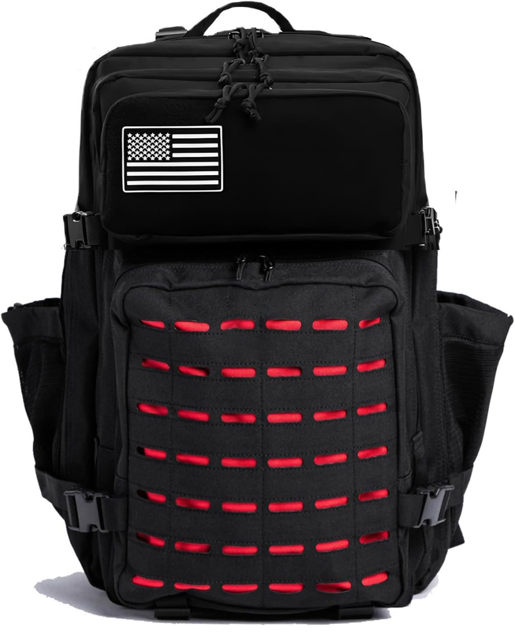 Mochila Andarilho 50 Litros - Preto e Vermelho