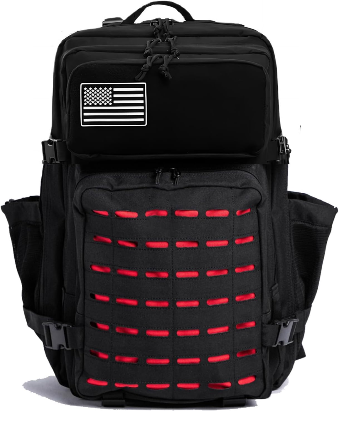 Mochila Andarilho 50 Litros - Preto e Vermelho