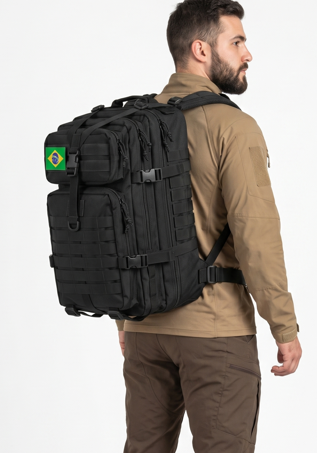 Mochila Tática Recon 50 Litros - Preta