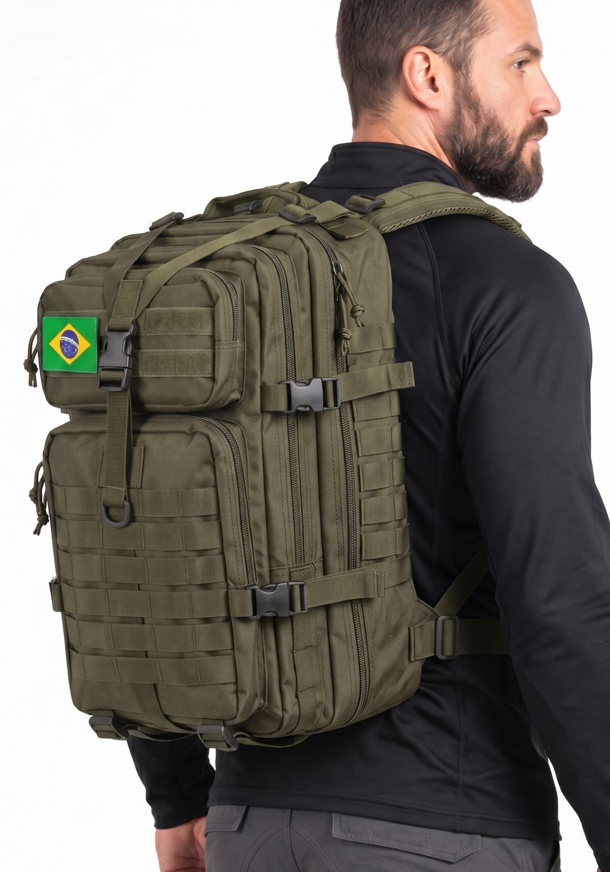 Mochila Tática Recon 50 Litros - Verde Oliva