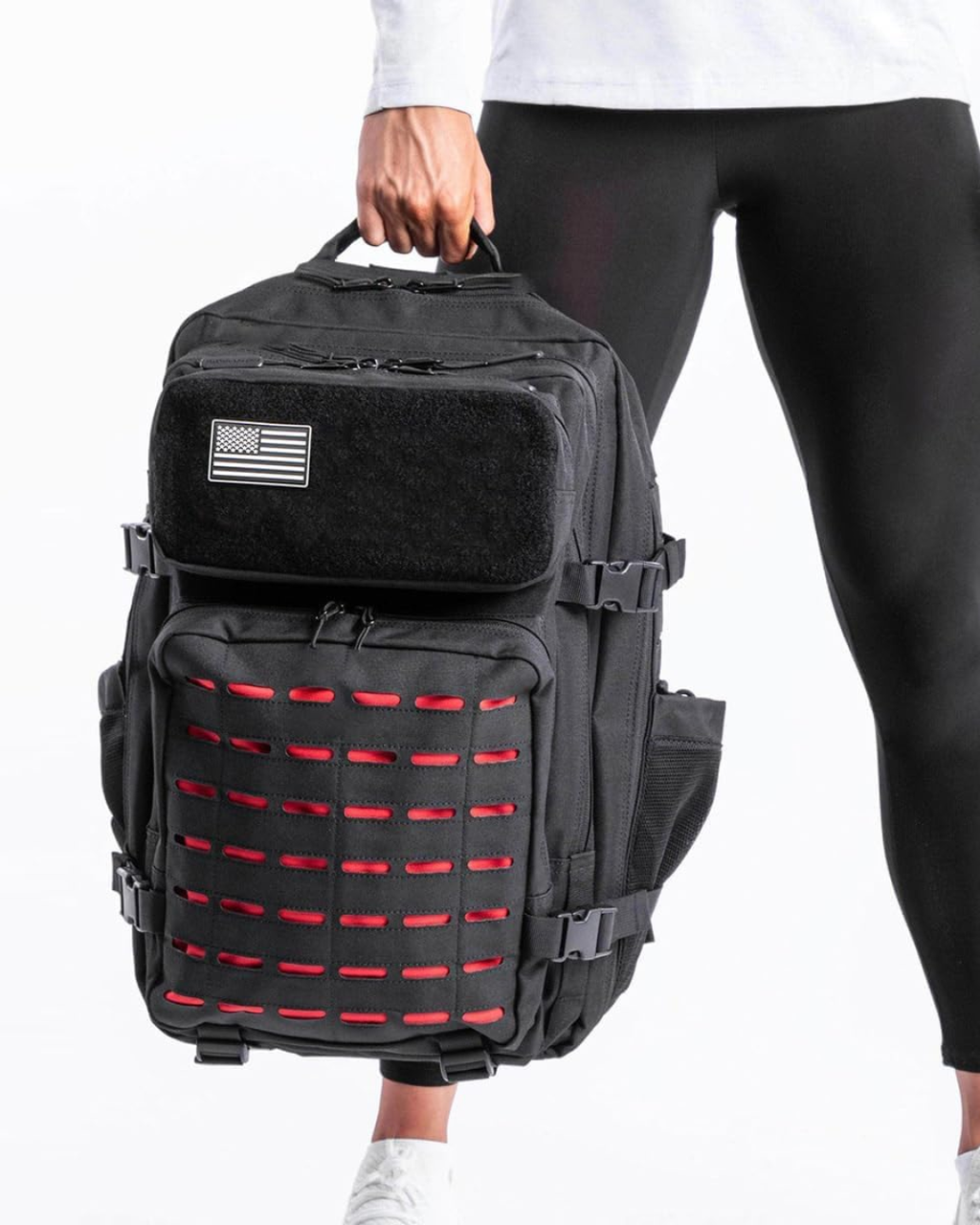 Mochila Andarilho 50 Litros - Preto e Vermelho