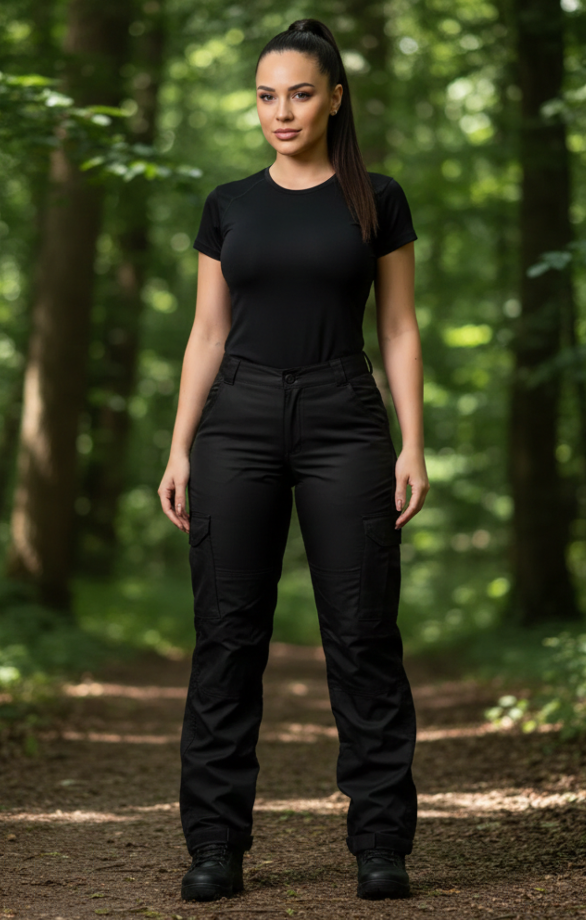 Calça Tática Feminina Força - Preta