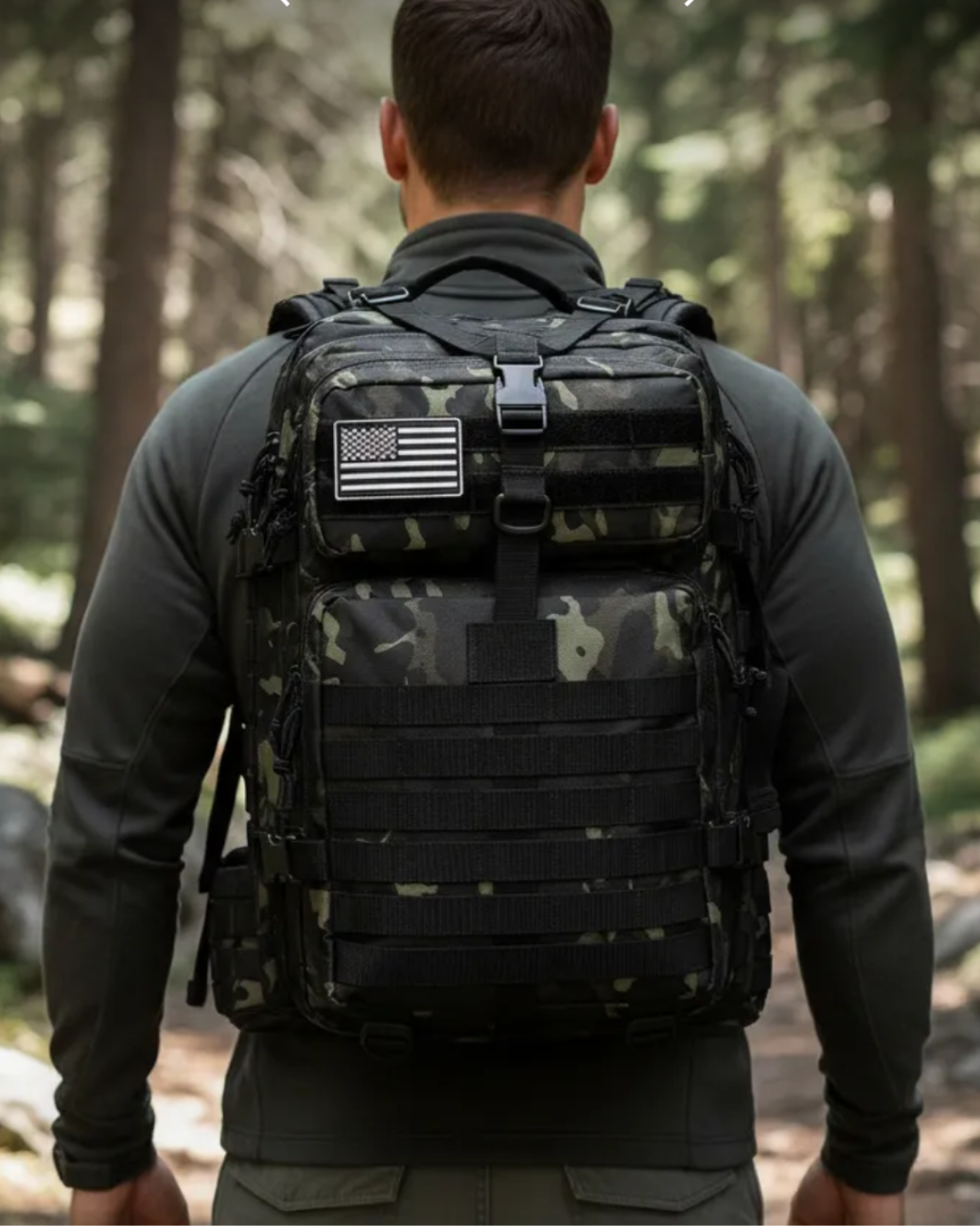 Mochila Tática Recon 50 Litros - Multicam Black