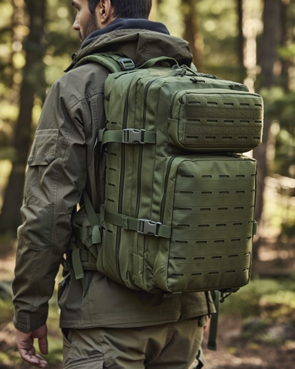 Mochila Tática Âncora 50 Litros - Verde Oliva