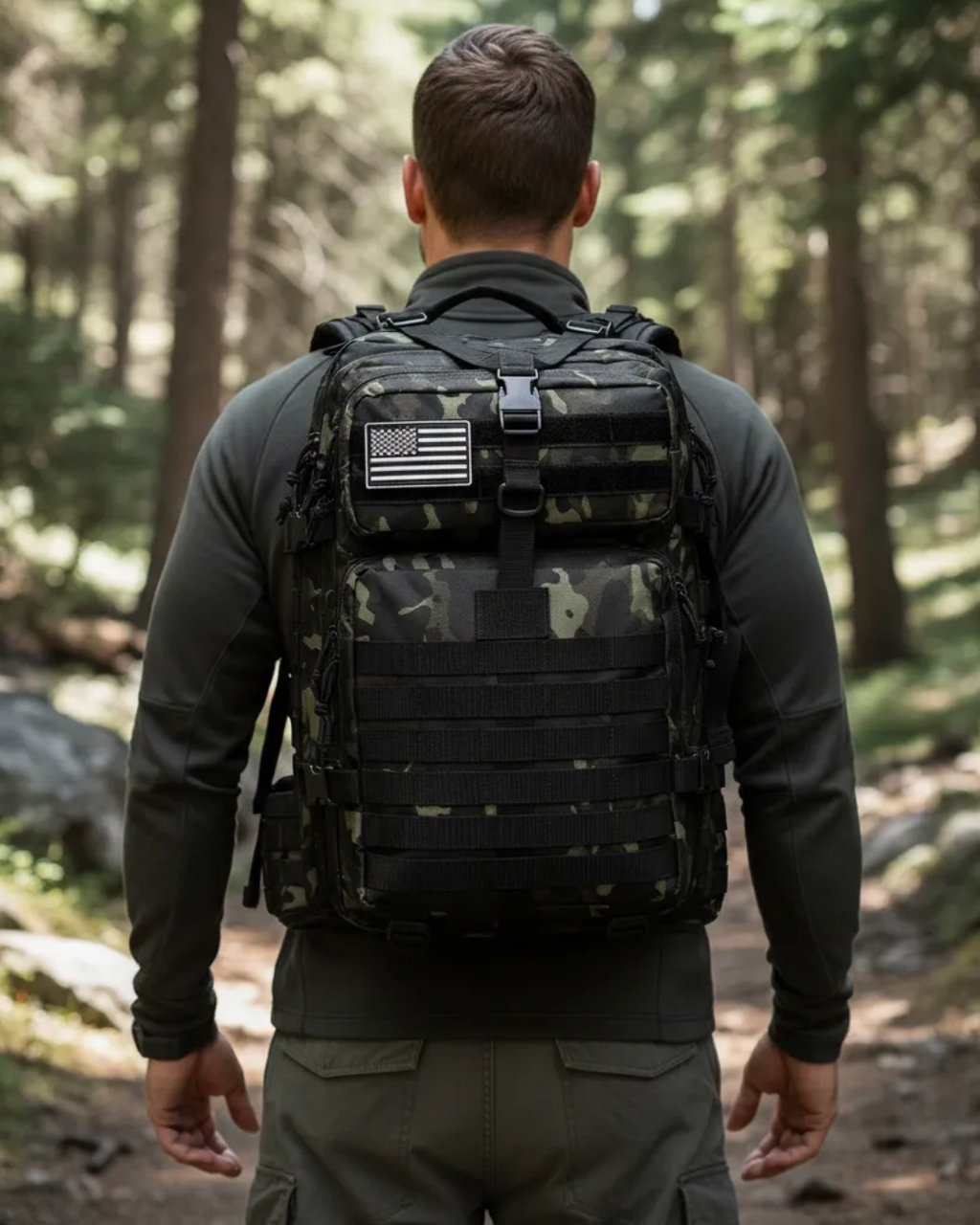 Mochila Tática Recon 50 Litros - Multicam Black