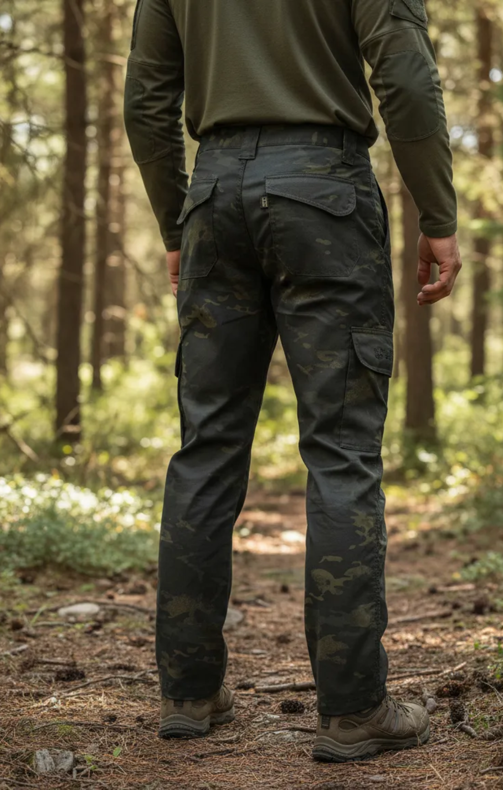 Calça Tática Camuflada Multicam Black