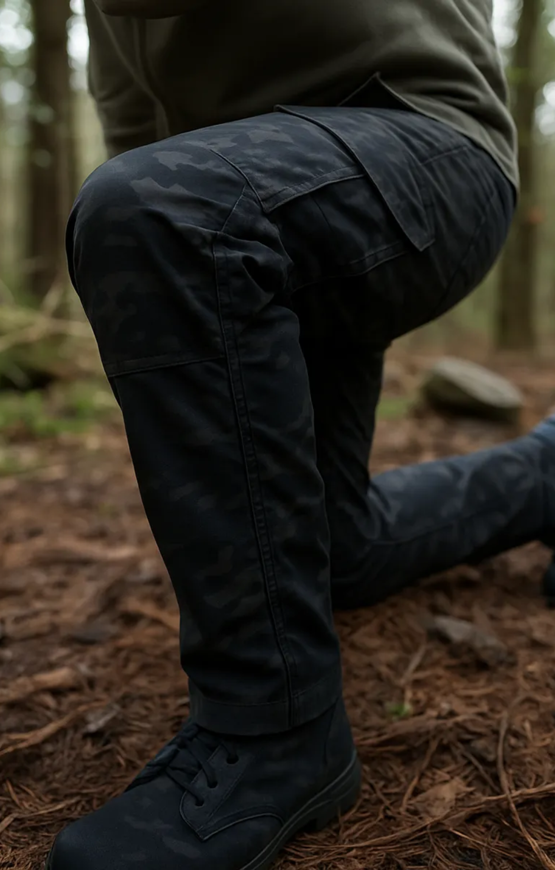 Calça Tática Camuflada Multicam Black