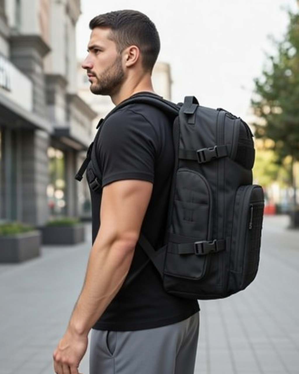 Mochila Tática Gavião 40 Litros - Preta