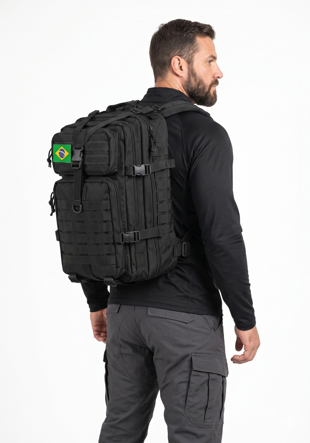 Mochila Tática Recon 50 Litros - Preta