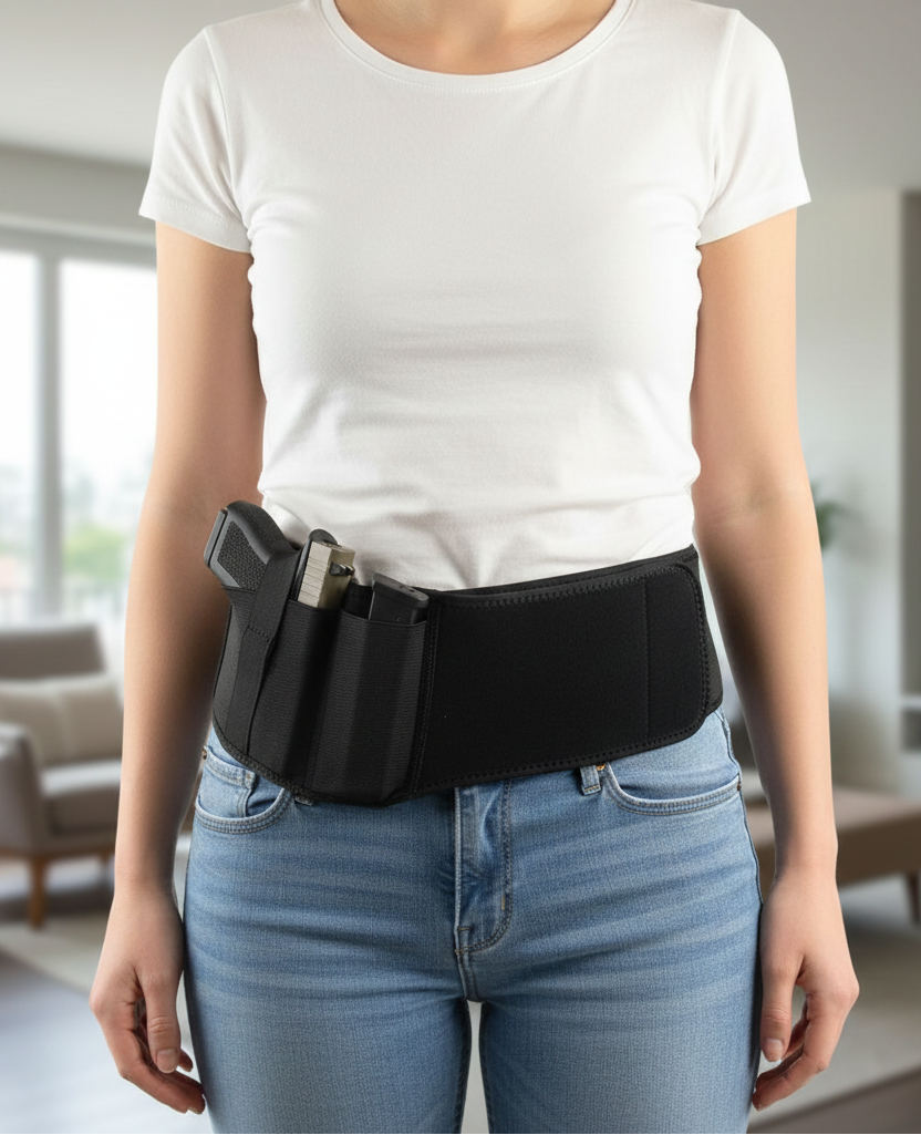 Coldre Abdominal Velado em Neoprene