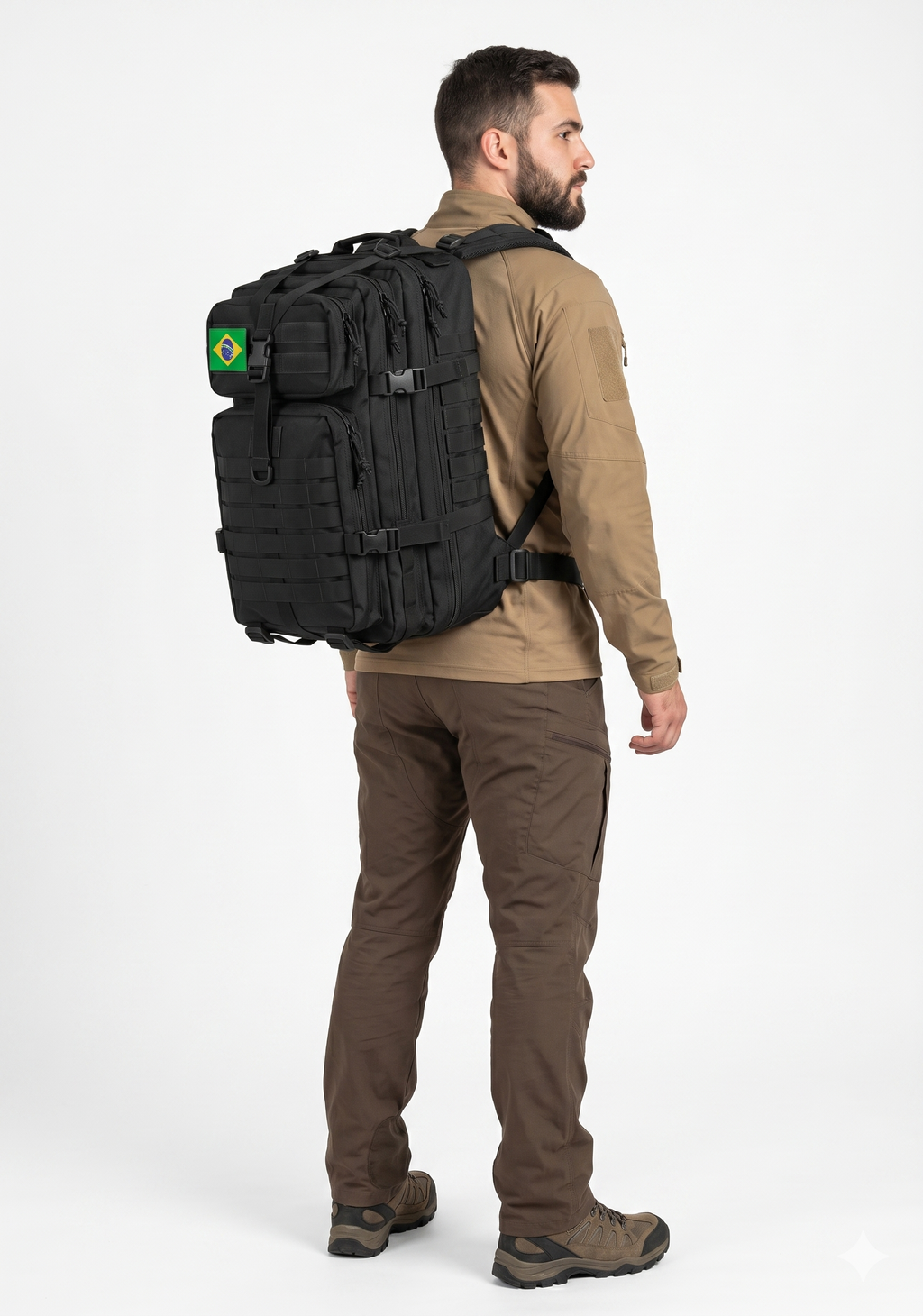 Mochila Tática Recon 50 Litros - Preta