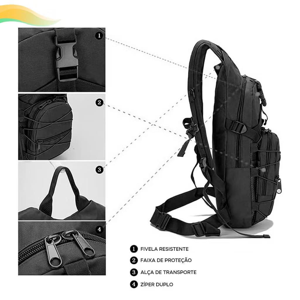Mochila de Hidratação Trilha com Refil 3L