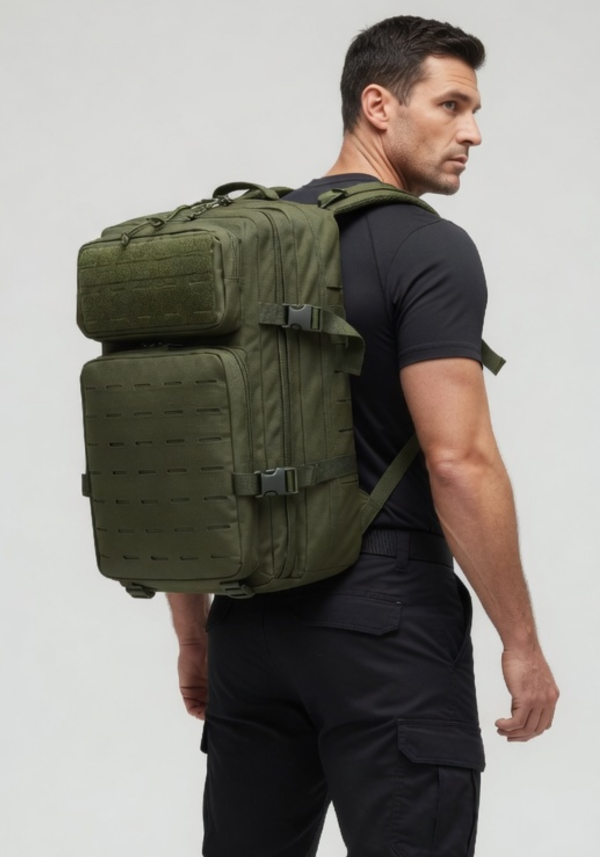 Mochila Tática Âncora 50 Litros - Verde Oliva