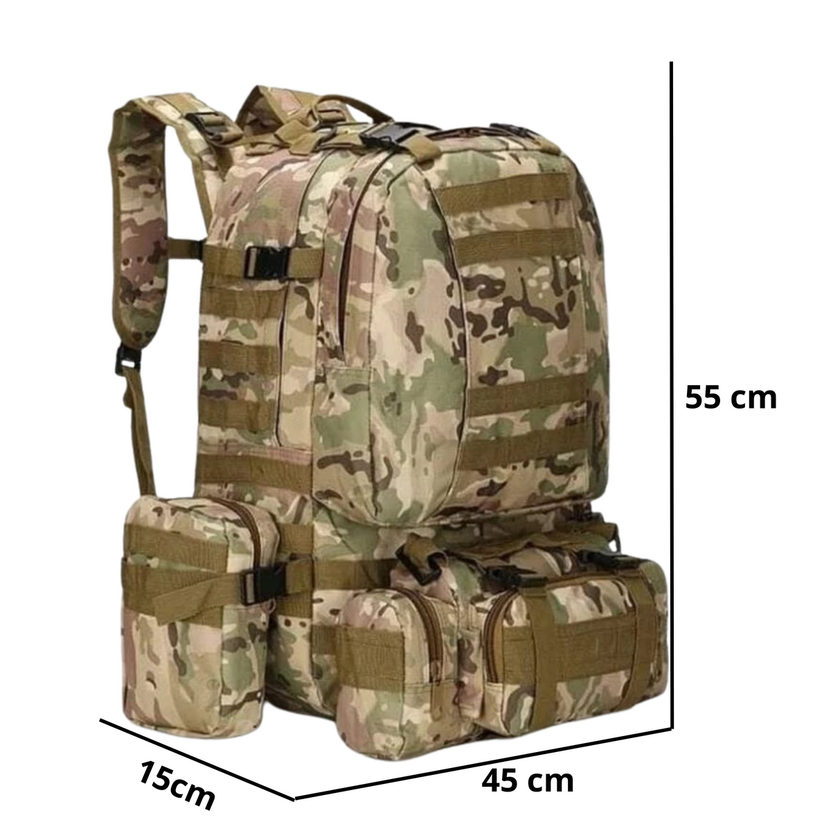 Mochila Militar Couraça 65 Litros - Deserto