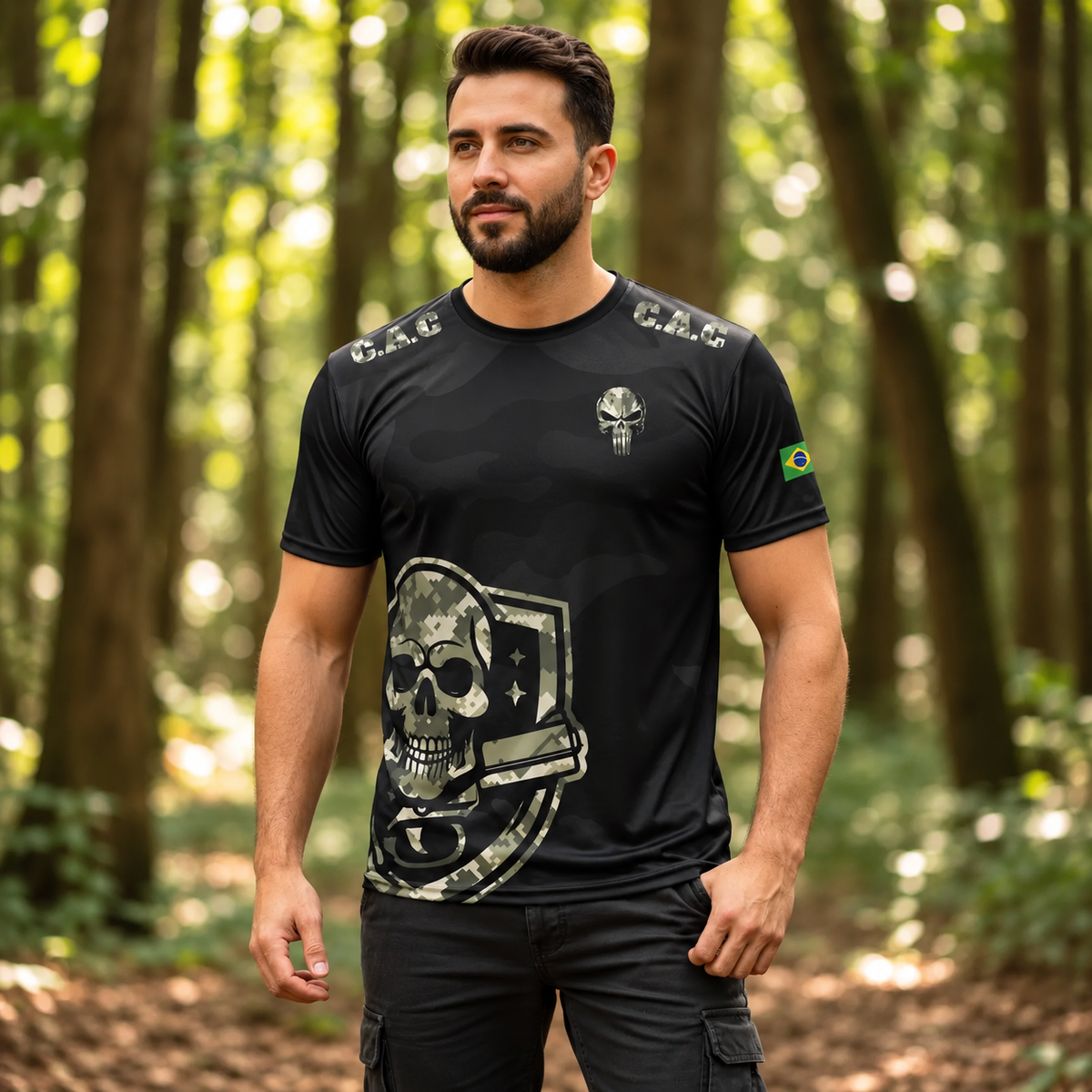 Camiseta Tática CAC Caveira