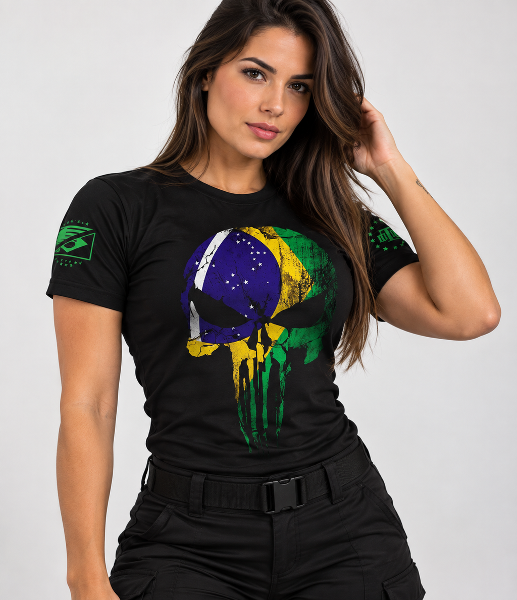 Camiseta Caveira Brasil