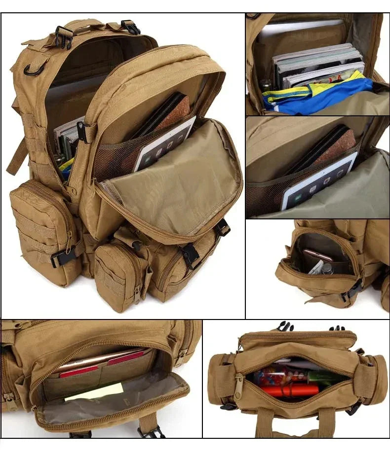 Mochila Militar Couraça 65 Litros - Deserto