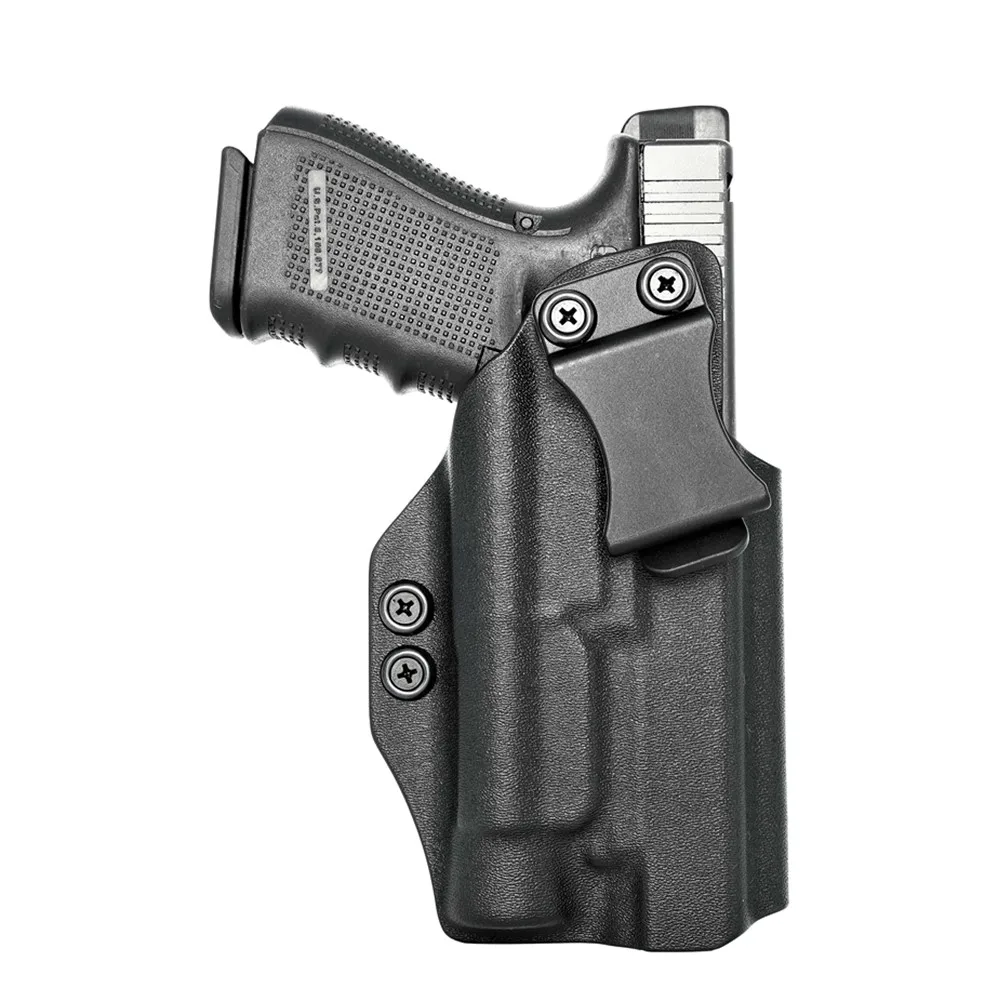 Coldre Velado em Kydex para Glock G17, G19, G19X, G25 e G45 com Lanterna
