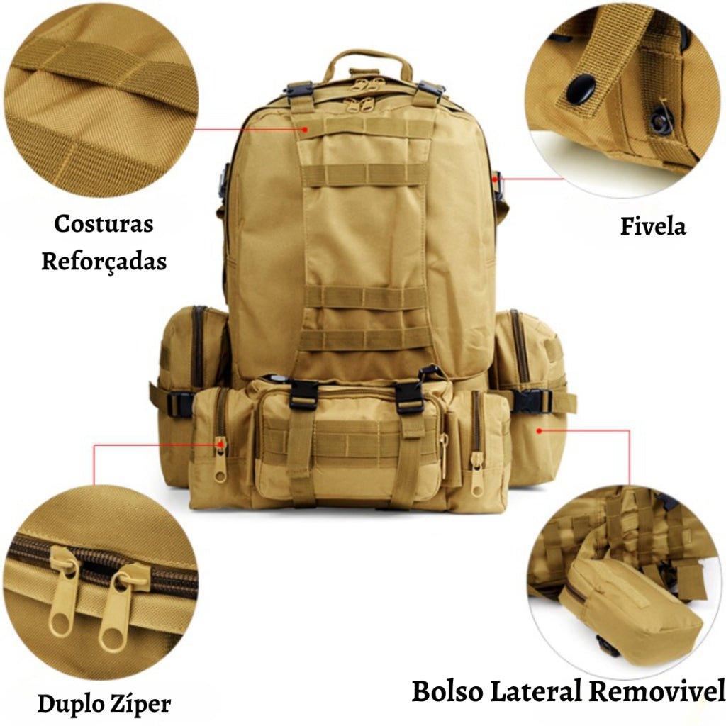 Mochila Militar Couraça 65 Litros - Deserto