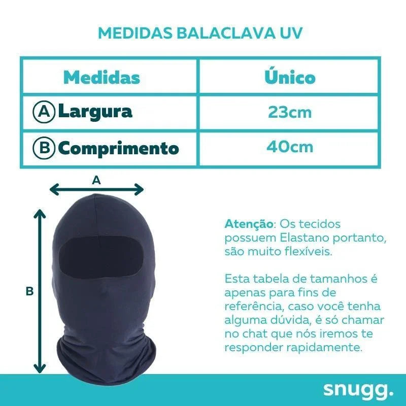 Kit 2 Balaclavas Táticas com Proteção UV 50+