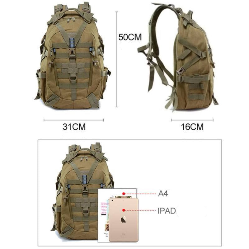 Mochila Tática Serra 40 Litros - Cáqui