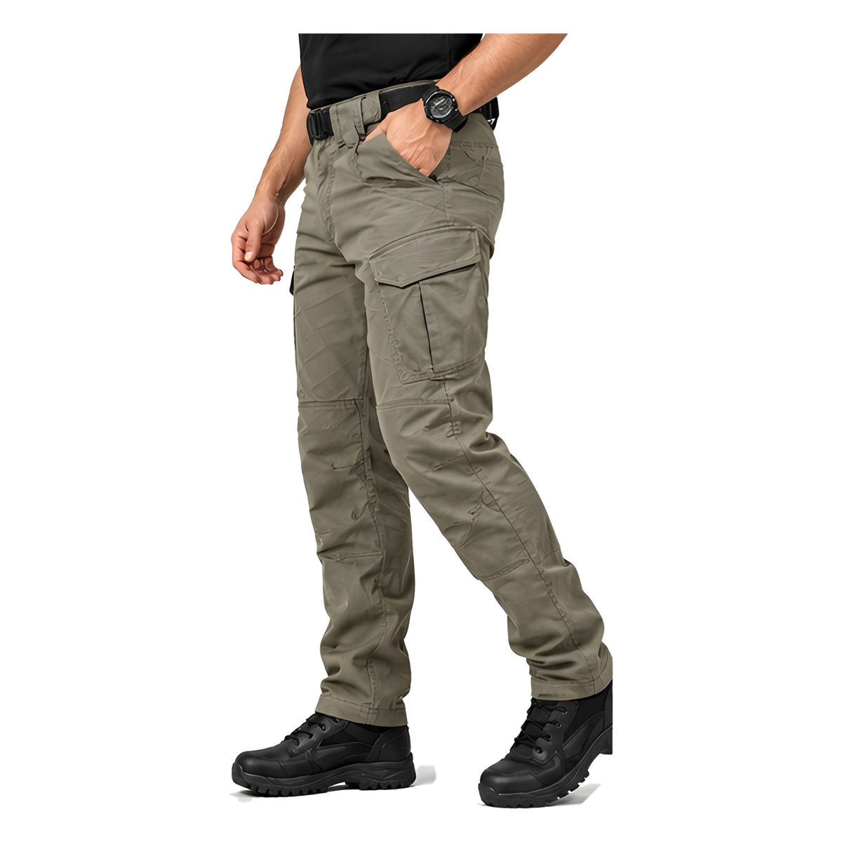 Calça Tática Impermeável Tormenta Cáqui - lateral